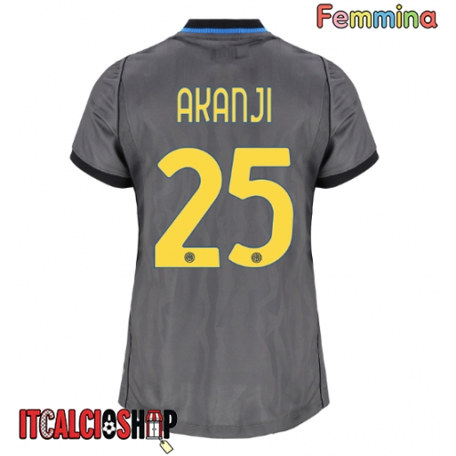 Inter Milan Manuel Akanji #25 Terza Maglia Femmina 2026-27 Manica Corta